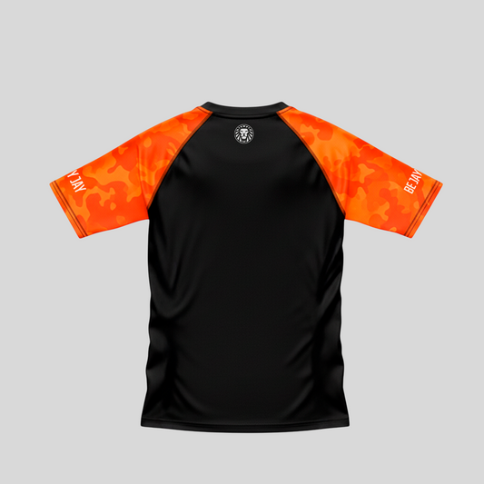 RASHGUARD INFANTIL BEJAYJAY LARANJA CAMO