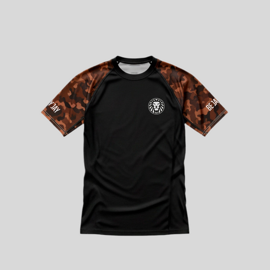 RASHGUARD JIUJITSU BEJAYJAY MARROM CAMO