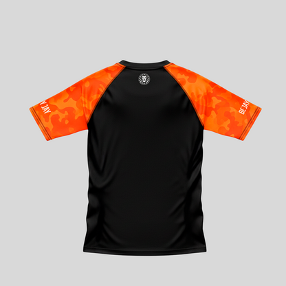 RASHGUARD INFANTIL BEJAYJAY LARANJA CAMO